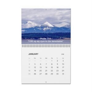 2026 mountain meditations inspirational wall calendar